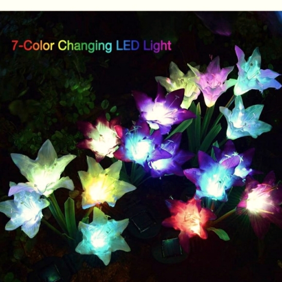 Bundle Bight Zeal New Solar White 4 Lily Stake Light Add On Listing - Picture 8 of 9